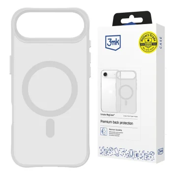 3mk Smoke MagCase dėklas telefonui iPhone Air, pusiau permatomas baltas