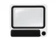 Magnifying Glass with Light LED16 Folding 3.5x Reading Magnifier, White-Black
