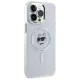 Karl Lagerfeld iPhone 14 Pro Max Case IML Metal Choupette Head MagSafe, White