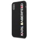 Karl Lagerfeld Glossy Bauhaus vāciņš Apple iPhone X / XS, Melns