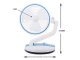 Wireless Foldable Adjustable Floor Table Fan with LED Lighting, 15-44 cm, Blue