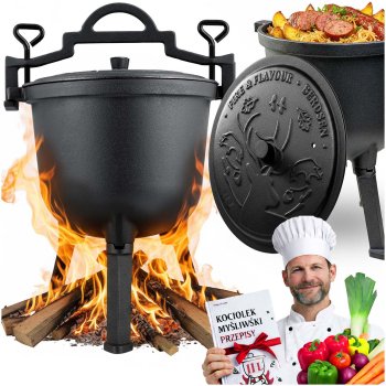 Berdsen Cast Iron Campfire Cauldron 11L