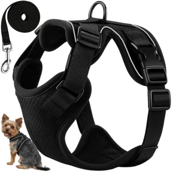 Purlov 26868 Pressure-Free Harness for Dogs and Cats with Leash, Size S