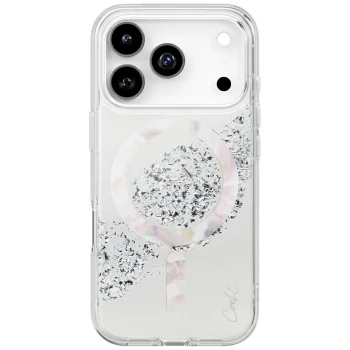 Uniq Coehl Crystelle Magnetic Case for iPhone 17 Pro, Silver
