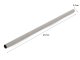 Reusable Metal Drinking Straws with Cleaning Brush, 10 pcs, Silver