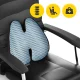 4FIZJO Orthopedic Lumbar Support Pillow, Blue-Black