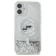 Karl Lagerfeld iPhone 16 Plus Case Liquid Glitter Karl & Choupette MagSafe, Transparent