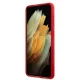 Samsung Galaxy S21 (SM-G991) US Polo Silicone On Tone Case Cover (USHCS21SSLHRTRE), Red