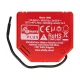 Shelly Qubino Wave1PM Smart Controller, 1-channel, Z-Wave, Red