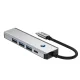 Tech-Protect HB01 5-in-1 USB-C Hub Adapter HDMI 4K 60Hz PD 100W USB 3.0 - Gray