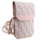 Guess Handbag G Cube Stripe for Phone, Pink