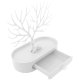 Jewelry stand in deer antler shape, light gray