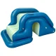 Inflatable Kids Garden Play Pool with Slide and Sunshade Canopy 240 x 160 cm
