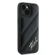 Karl Lagerfeld iPhone 15 / 14 / 13 Case Diagonal Quilted Script, Black