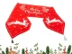 Christmas Table Runner with Reindeer, 205x35 cm, Red