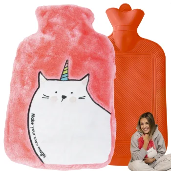Rubber Hot Water Bottle with Soft Cover
