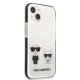 Karl Lagerfeld iPhone 13 mini vāciņš Karl & Choupette Balts