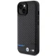 BMW Leather Carbon case for iPhone 15 - black