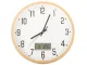 Wall clock large silent 30cm round pointer date temperature seconds
