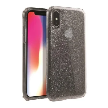 Apple iPhone Xs Max 6.5" Uniq Etui Clarion Tinsel Case Cover, Glitter Smoke