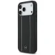 Mercedes Leather Star Pattern Stripes MagSafe Case for iPhone 17 Pro Max, Black