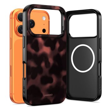 Tech-Protect Lamano MagSafe Phone Case Cover iPhone 17 Pro Max - Black and Red