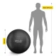 4Fizjo 961 Gymnastic Ball 75 cm, Black