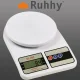 Ruhhy 00024174 Kitchen Scales 10kg, White