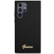Guess Silicone Vintage Gold Logo Case for Samsung Galaxy S23 Ultra Black