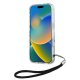 Karl Lagerfeld iPhone 16 Case IML Zebra Pattern & Cord, Black