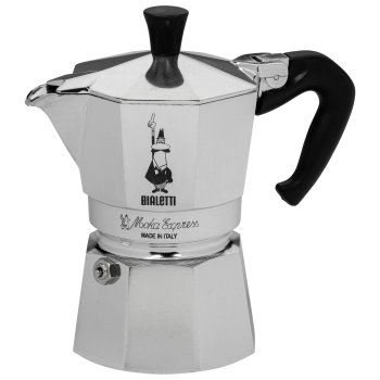 Bialetti Moka Express 3TZ espresso kanniņa, 3 tasītēm, Sudraba