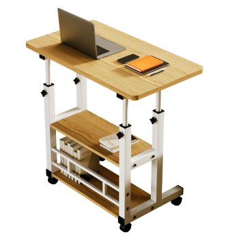 Adjustable Rolling Laptop Desk and Overbed Table with Wheels