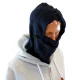 3-in-1 Fleece Balaclava Thermal Face Mask for Winter Sports, Navy Blue