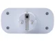 Smart Double WiFi Socket with Timer, 16A, White