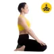 4Fizjo 710 Round Meditation and Yoga Cushion ZAFU, Black