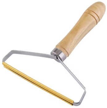 Compact pet hair and lint remover with steel blade, 16 cm