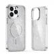 Glitter Case MagSafe for iPhone 16 Pro Max, White with Glitter