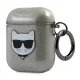 Karl Lagerfeld Choupette Head dėklas ausinėms AirPods 1/2 KLA2UCHGK, juodas