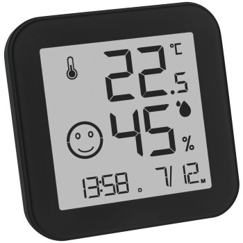 TFA Digitālais termohigrometrs Melns
