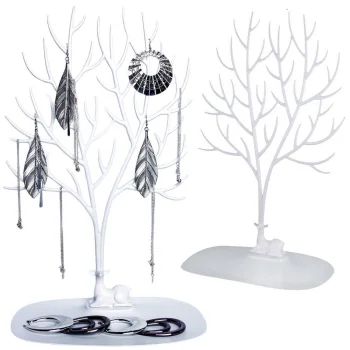 Jewelry Stand & Organizer - Deer Tree, White