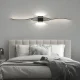 Black Wall Lamp 60cm, Cold White Light