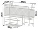 Hanging Wall Shelf / Organizer with 3 Hooks, Loft Style
