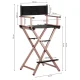 Activeshop Alu Folding Makeup Chair, Rose Gold