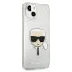 Karl Lagerfeld iPhone 13 mini Case Glitter Karl\'s Head, Silver