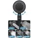 Shower Head with Hose and Wall Mount, Black