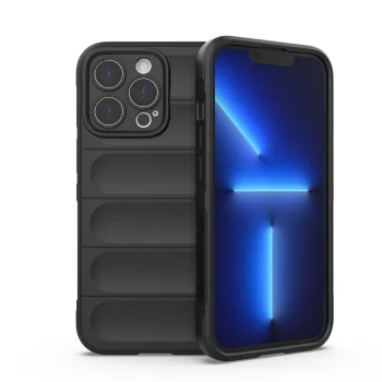 Smūgiams atsparus dėklas Magic Shield Case iPhone 13 Pro, juodas