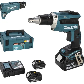 Makita DFS452TJX2 18V LXT Cordless Drywall Screwdriver with 2x 5.0 Ah Batteries