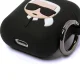 Karl Lagerfeld Silicone Ikonik Case for AirPods 1/2 Black