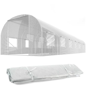 Greenhouse Tunnel Film 3 x 6 m, 18 m2, White Plonos