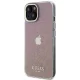 Guess iPhone 15 Case IML Faceted Mirror Disco Iridescent, Pink